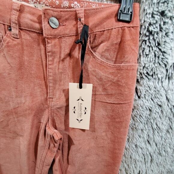 Nanette Lepore pink corduroy Hamilton high waist skinny jeans Size 4 6 8 10 New - Picture 4 of 7